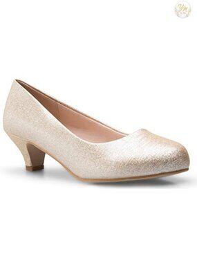Women's Kitten Heel Pumps Closed Toe Ankle Strap Dress Work Party Heels